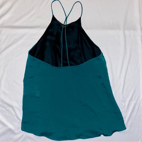 Teal High Neck Beaded Gemstone Tank Top - Picture 2 of 4